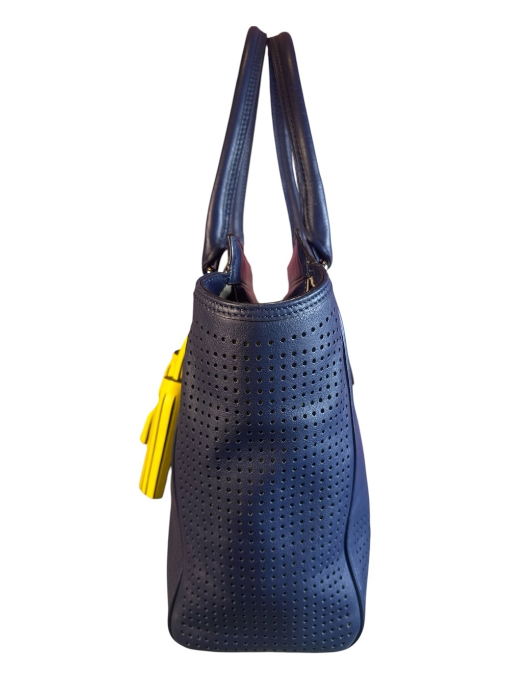 COACH Legacy Perforated Leather Candace Carryall Tote Like New - Picture 4 of 16